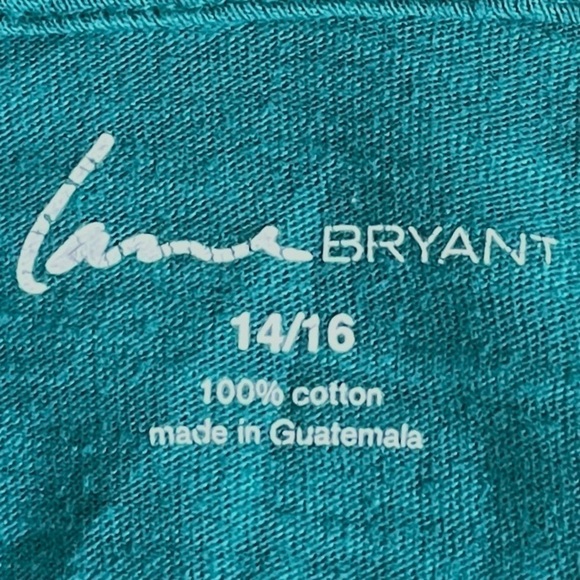 🌺 Lane Bryant Teal Studded Sparkle Graphic Hooded Long Sleeve Tee Size 14/16 - Picture 8 of 11